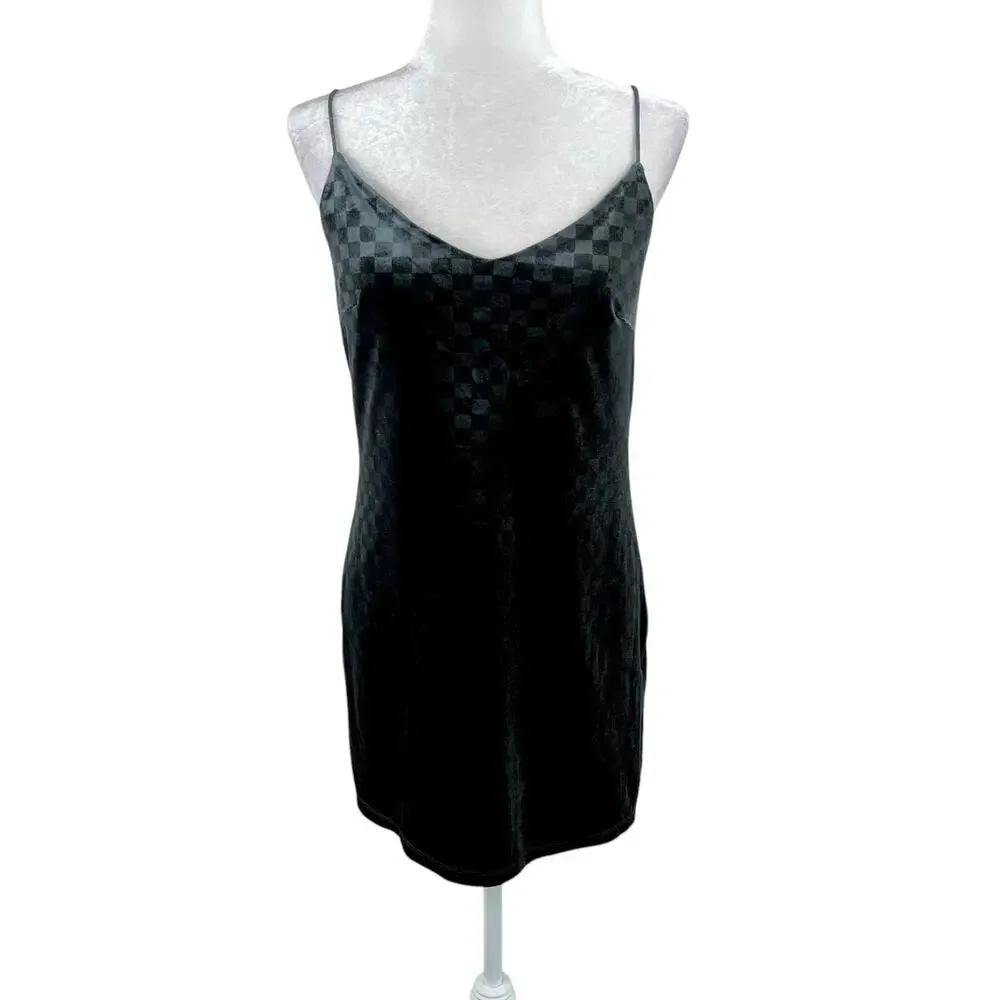 black velvet elodie dress | Dresses | Elodie Dark Gray Check Vneck Mini Sheath Cocktail Party Medium Zeena Zaki SS2115 Dress Pant Size:28RG 910test endlessly charming This black